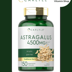 Astragalus Root Carlyle 4500mg 200 Capsules bottle (Descriptive, includes brand, dosage, quantity)