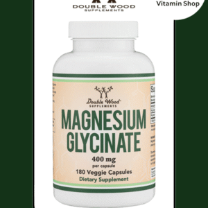 Magnesium Glycinate 400mg - 180 Vegetarian Capsules Bottle