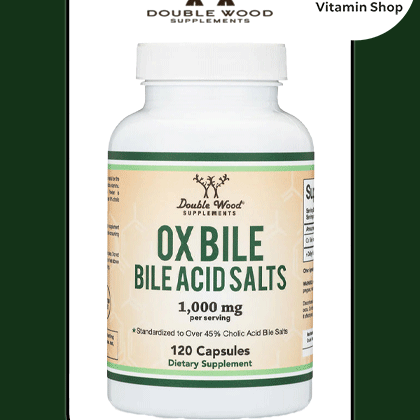 Ox Bile Supplement for No Gallbladder - 120 Capsules