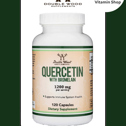 Double Wood Quercetin with Bromelain 1200mg - 120 Capsules