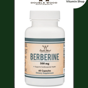 "Double Wood Berberine 500mg 60 Capsules Supplement Bottle": Comprehensive and descriptive, including brand, dosage, and quantity.