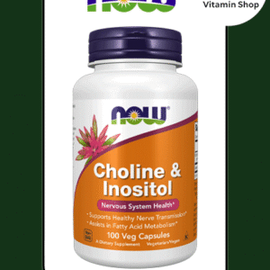 NOW Foods Choline & Inositol 100 Veg Capsules bottle (for main product image)