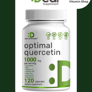 "Deal Supplement Optimal Quercetin 1000mg Veggie Capsules Bottle": This is direct and descriptive, including the brand, product name, dosage, form, and quantity.