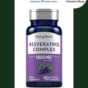 Resveratrol Complex 1800mg Piping Rock 90 Capsules bottle (for main product image)
