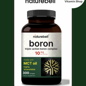 Naturebell Boron 10mg with MCT Oil 300 softgels bottle