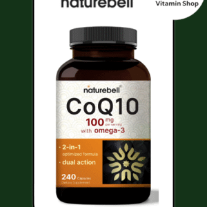 Naturebell CoQ10 100mg with Omega 3 240 capsules bottle