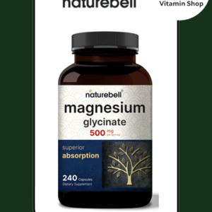 Naturebell Magnesium Glycinate 500mg 240 capsules bottle