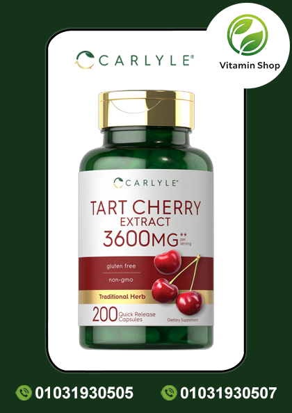Carlyle Tart Cherry Extract 3600mg bottle 200 capsules