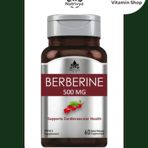 Berberine HCL 500mg 60 capsules bottle front view